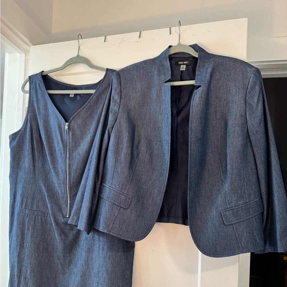 Nine West 2-Piece denim Jacket and Dress